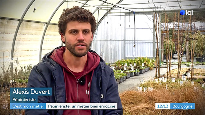 C'est mon métier&nbsp;: Pépiniériste - France 3 Bourgogne